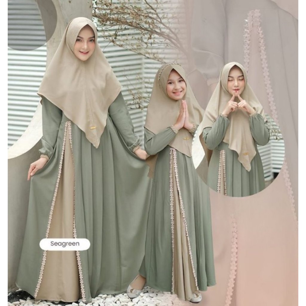 LFS - GAMIS COUPLE IBU DAN ANAK PEREMPUAN USIA 3-16 TAHUN GAMIS COUPLE KELUARGA KEKINIAN 2025