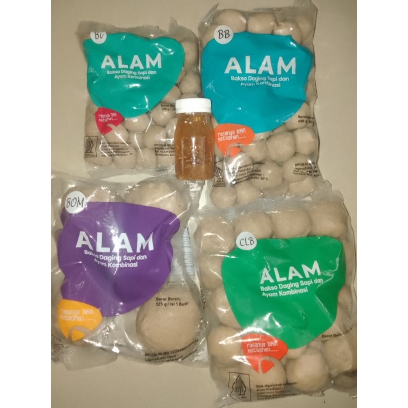 

Paket hemat bundling Bakso Alam super