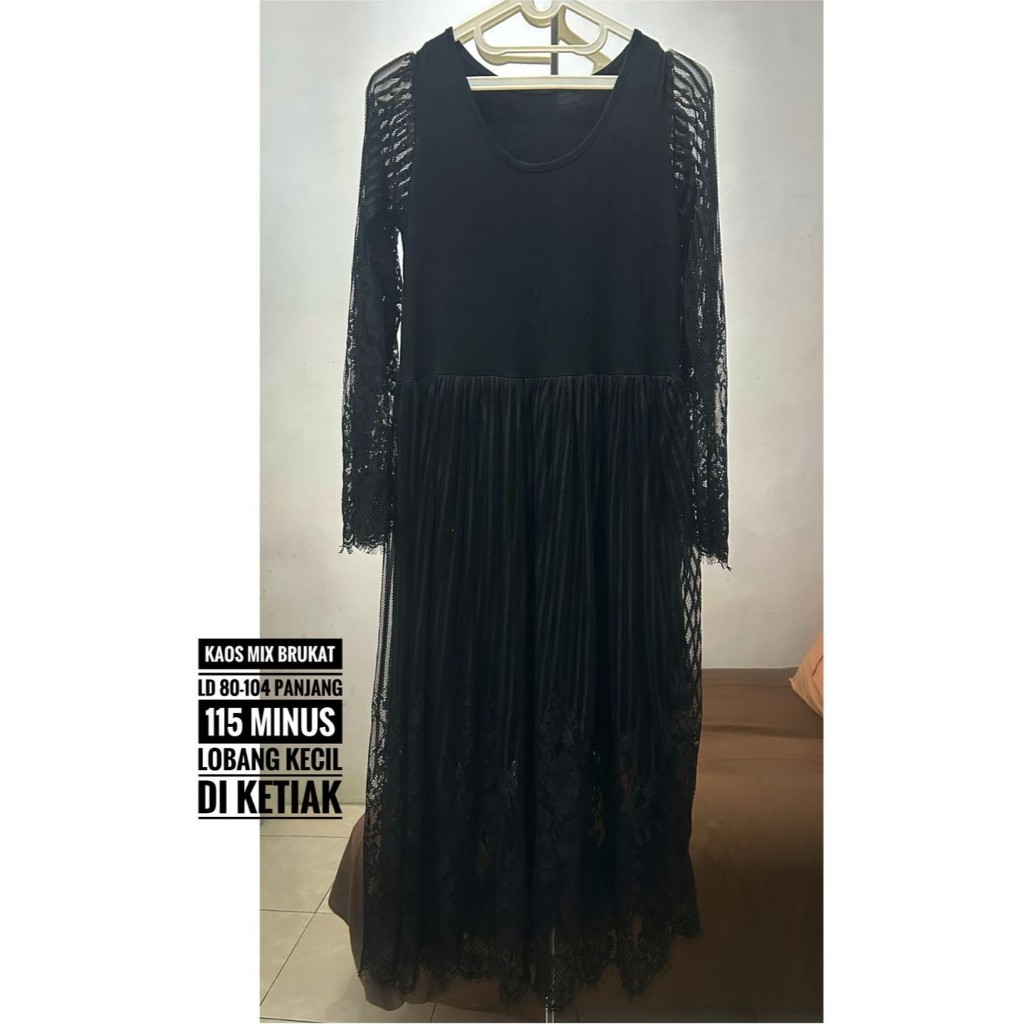 Preloved Dress Overall OL Jumpsuit Kimono Oversize Smoke Brukat Blezer Prada Linen Katun Poplin Poly