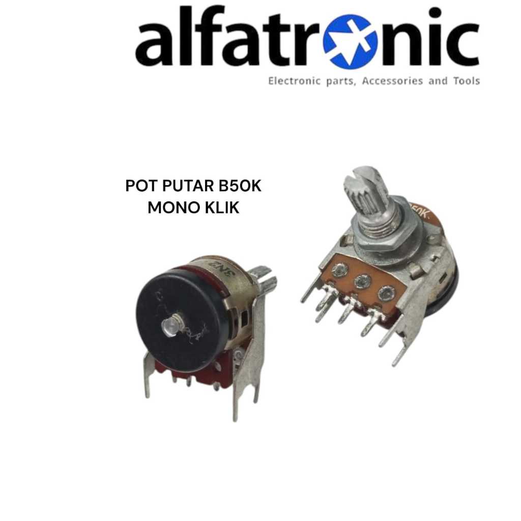 POTENSIO PUTAR B50K MONO KLIK