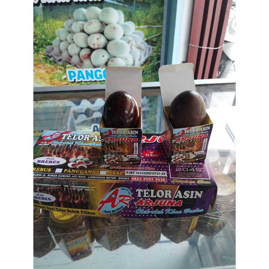 

Telor Asin Bakar/Asap Isi 10 Pcs 100% Asli Brebes