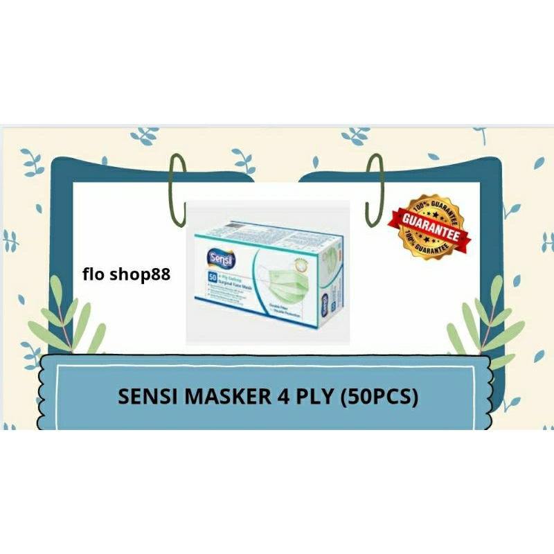 A - MASKER SENSI 4 PLY / MASKER SENSI 4 PLY ISI 50