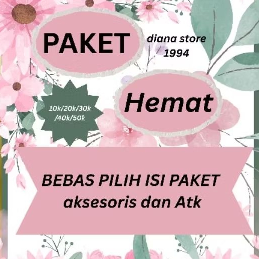 

diana store 1994 paket usaha bebas pilih aksesoris dan atk lucu