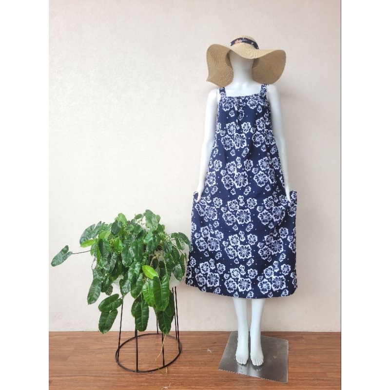 DRESS YUKENSI tali daster batik cap paling adem