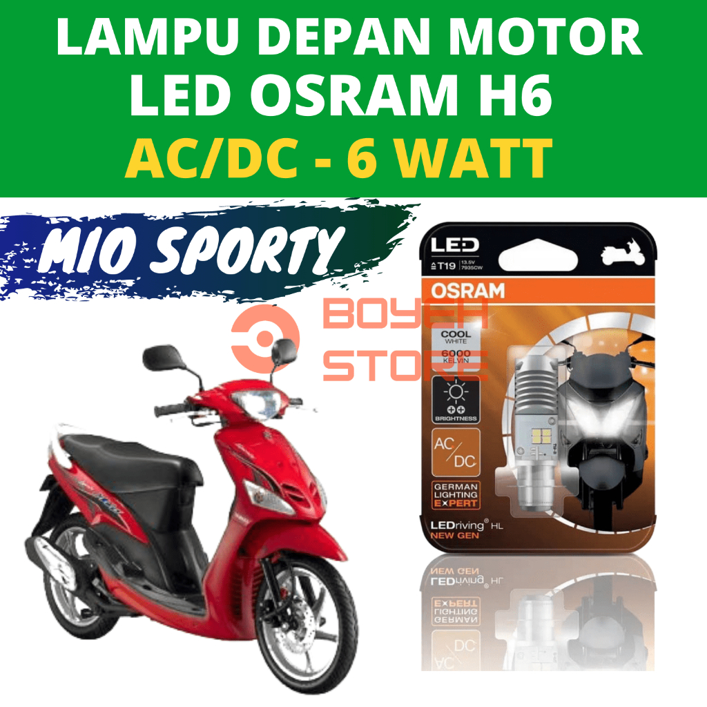 Lampu LED Motor Mio Sporty Mio Soul Xeon Osram Original AC/DC