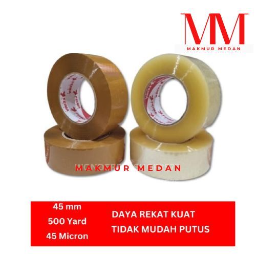 

LAKBAN BENING / COKLAT JUMBO 2 INCH 45 MM x 500 YARD