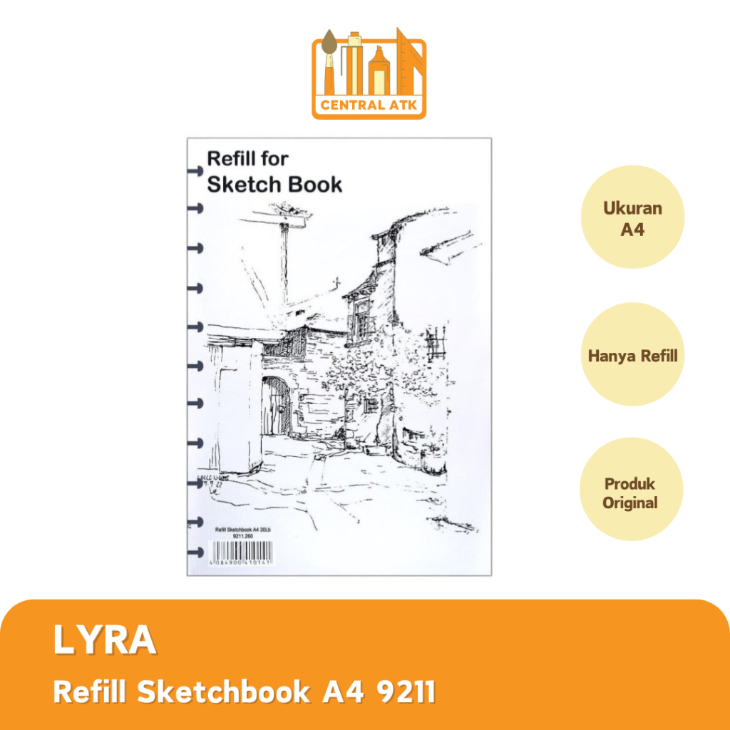

REFILL SKETCH BOOK / BUKU MENGGAMBAR / BUKU SKETSA LYRA A4 9211 MURAH