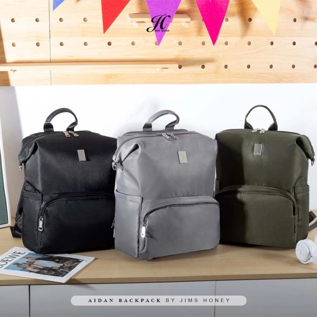 Jims Honey Aidan Backpack Ransel anti air muat laptop