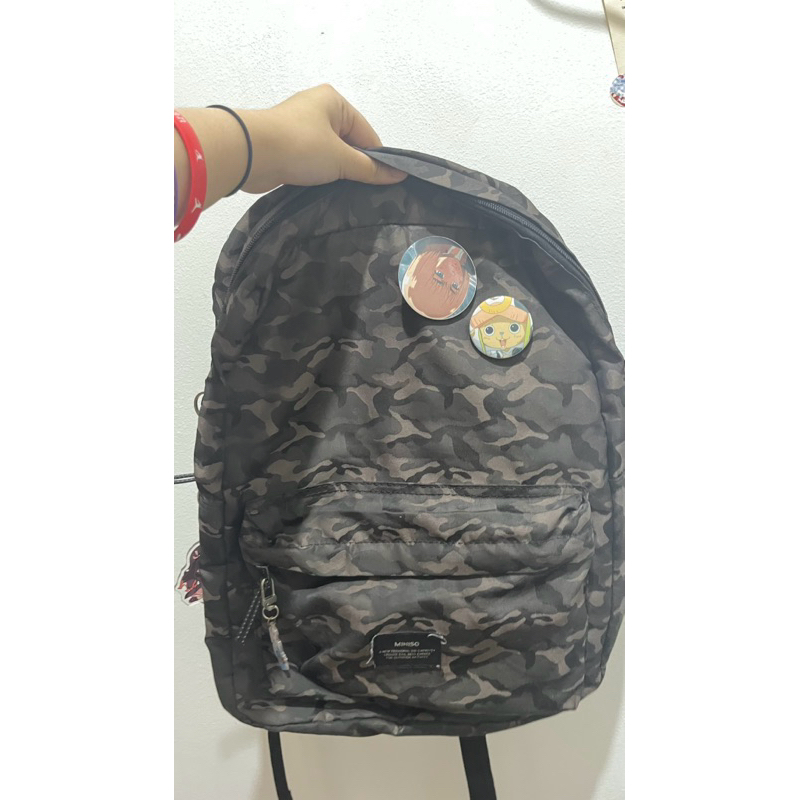 Preloved - Tas Ransel Miniso Army Loreng