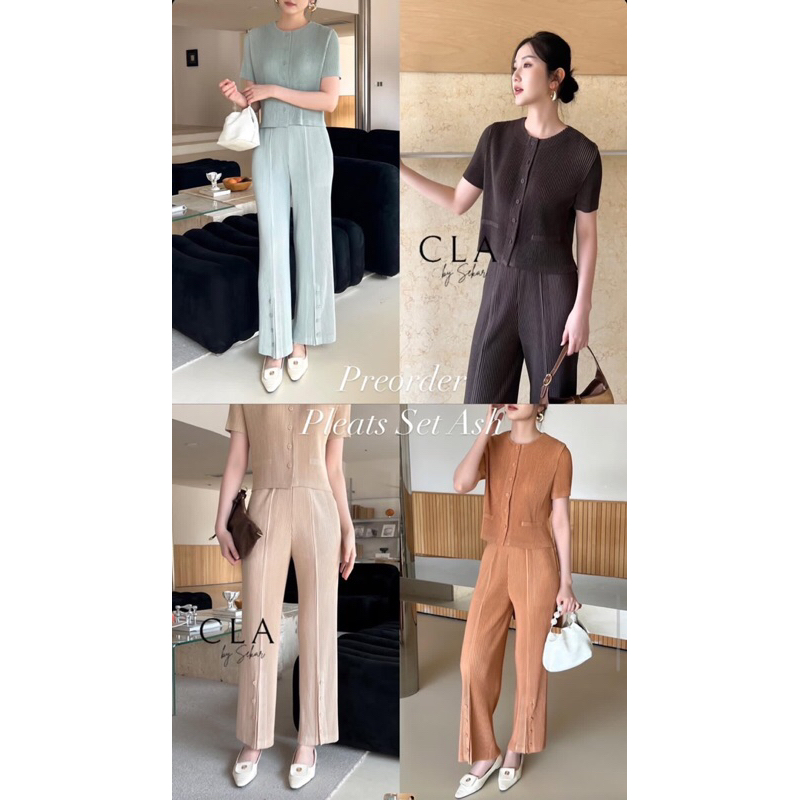 (PRE ORDER)Top Pleats Premium/ Top Pleats Ash Premium