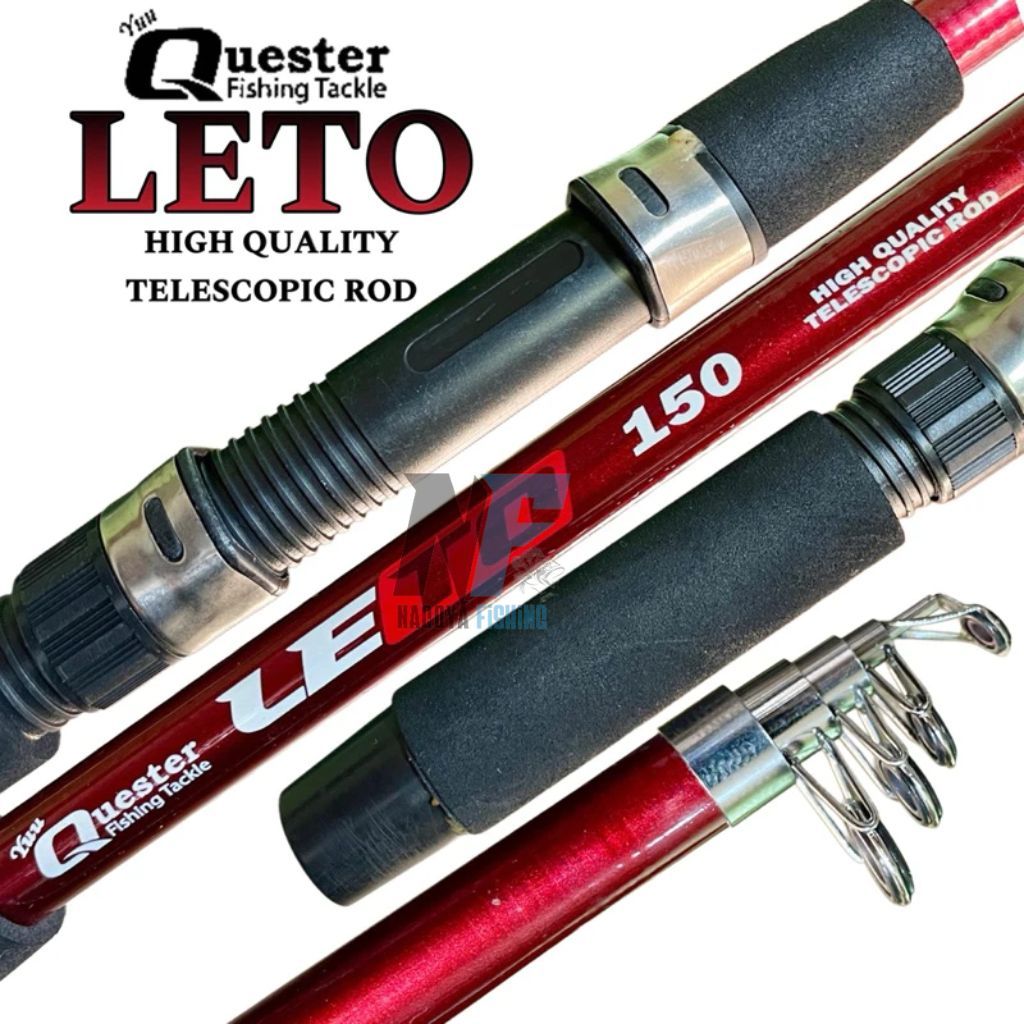 Joran Pancing Telescopic Antena 150Cm Kekuatan 8Kg Yuu Quester Leto