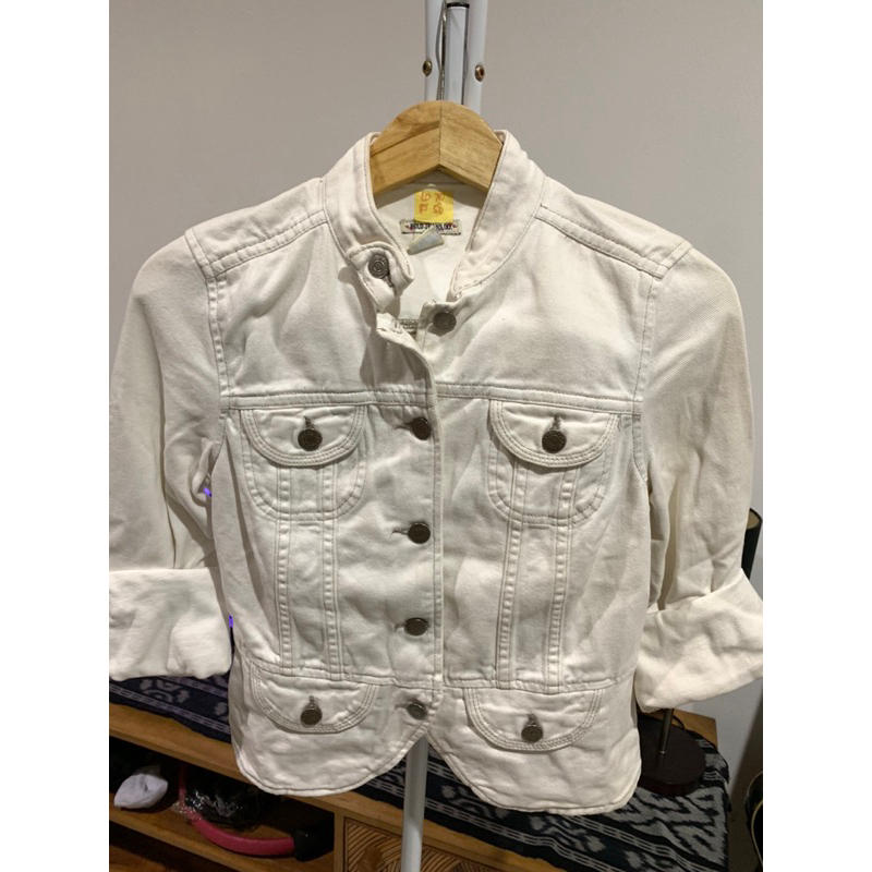 White Denim Polo Jeans Jacket
