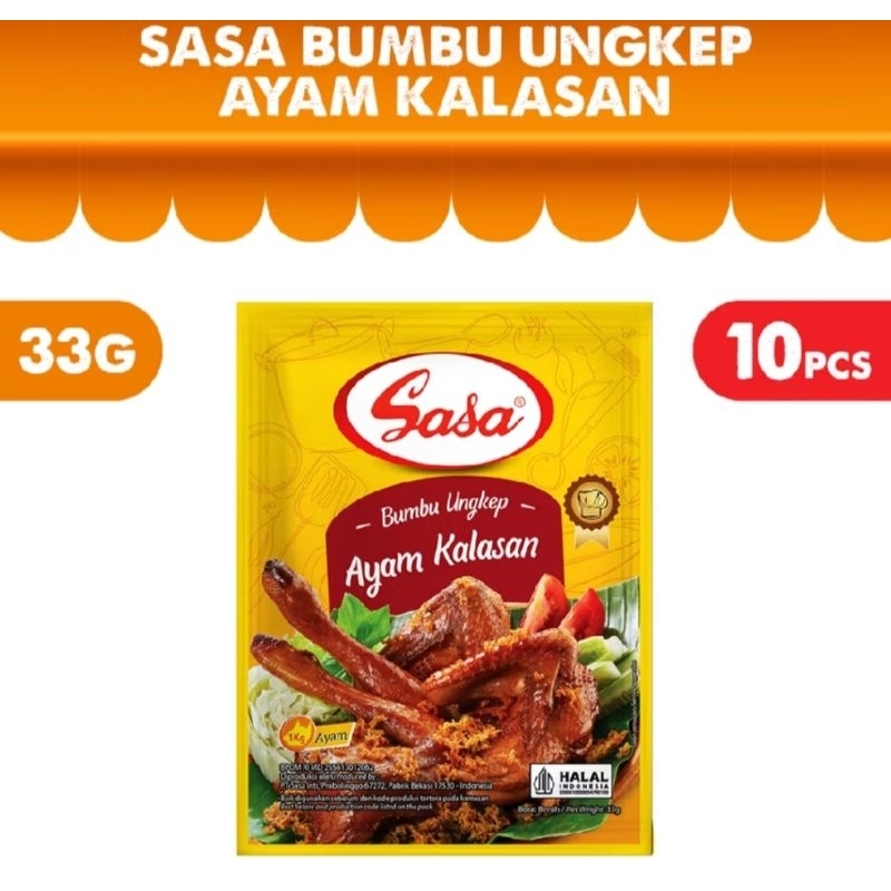 

Sasa bumbu ayam kalasan 33gr × 10 bungkus