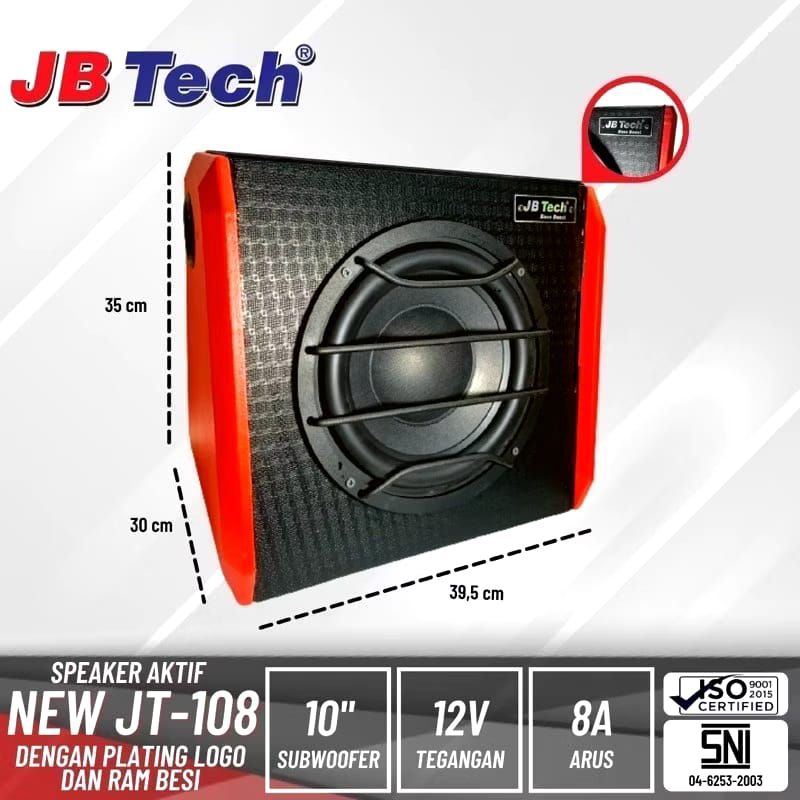 Bass Box Subwoofer Aktif Merek JBtech JT-108