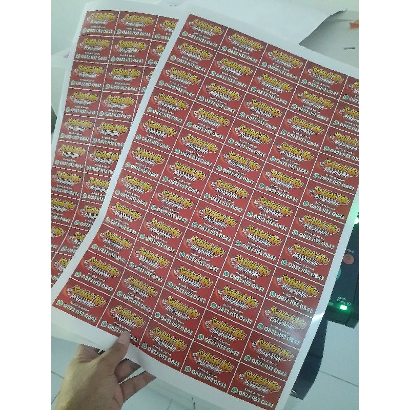 

PROMO MURAH CETAK STIKER KROMO / BONTAK A3+