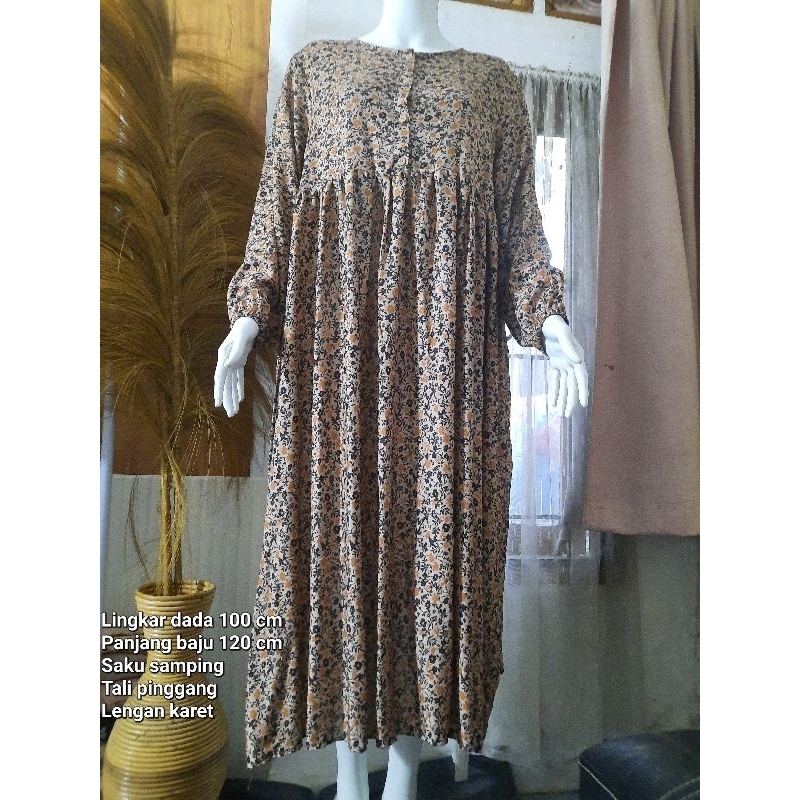 MIDI Dress Katun Rayon Busui Friendly