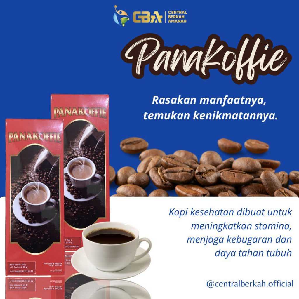 

PanaKoffie Kopi Ginseng 1 box isi 5 Sachet Original ~ Kopi Kesehatan BPOM Kopi Sehat