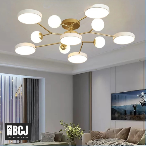 Lampu Plafon Led Nordik Lampu Plafon Ruang Tamu / Lampu Gantung Ruang Tamu