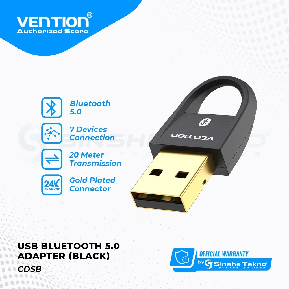 Vention USB Bluetooth Adapter Dongle Receiver for Windows CDS Original