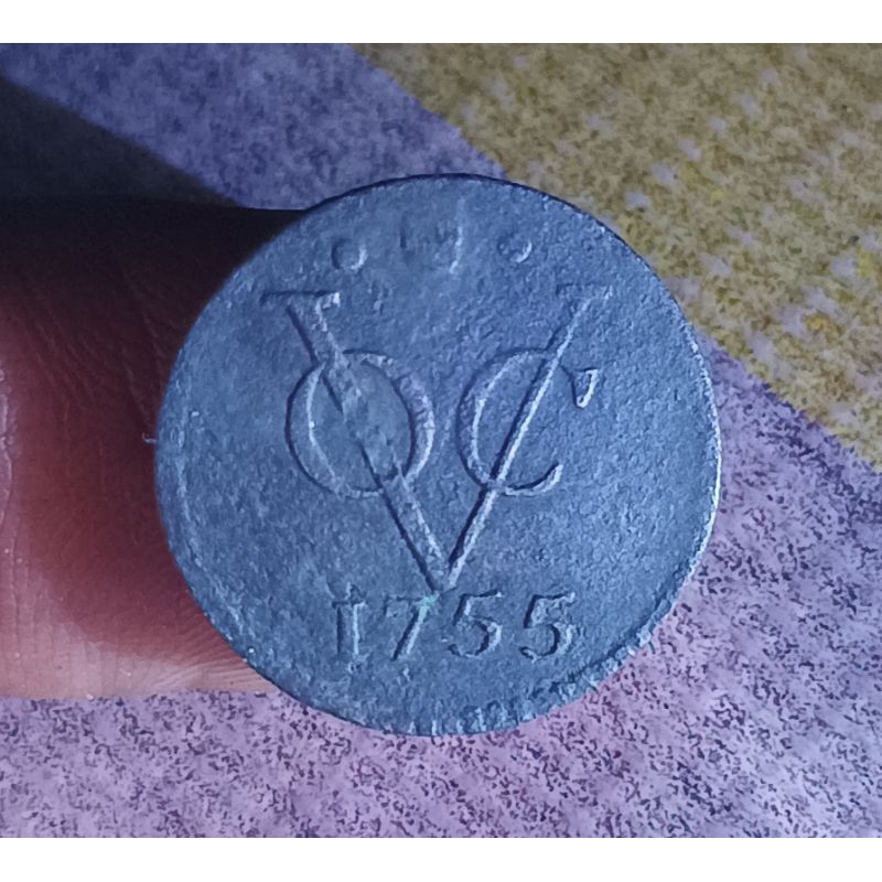 koin kuno 1/2 duit voc Utrecht 1755