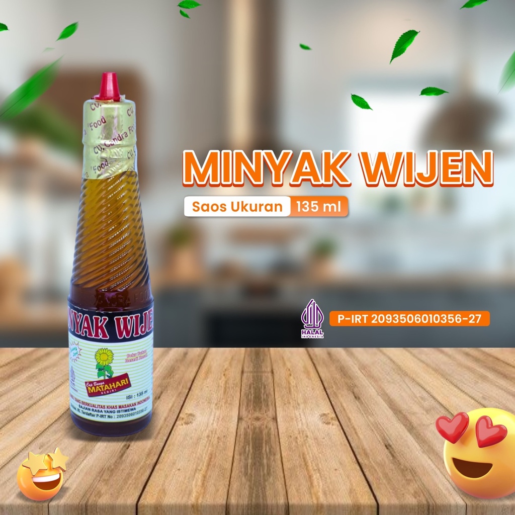 

Minyak Wijen , Seasoning Oil , Bahan Makanan , Masakan , CAP BUNGA MATAHARI 135ML