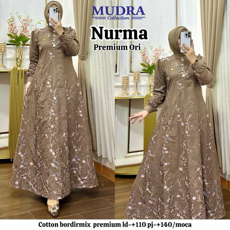 GAMIS DRESS PREMIUM NURMA ORIGINAL BY MUDRA