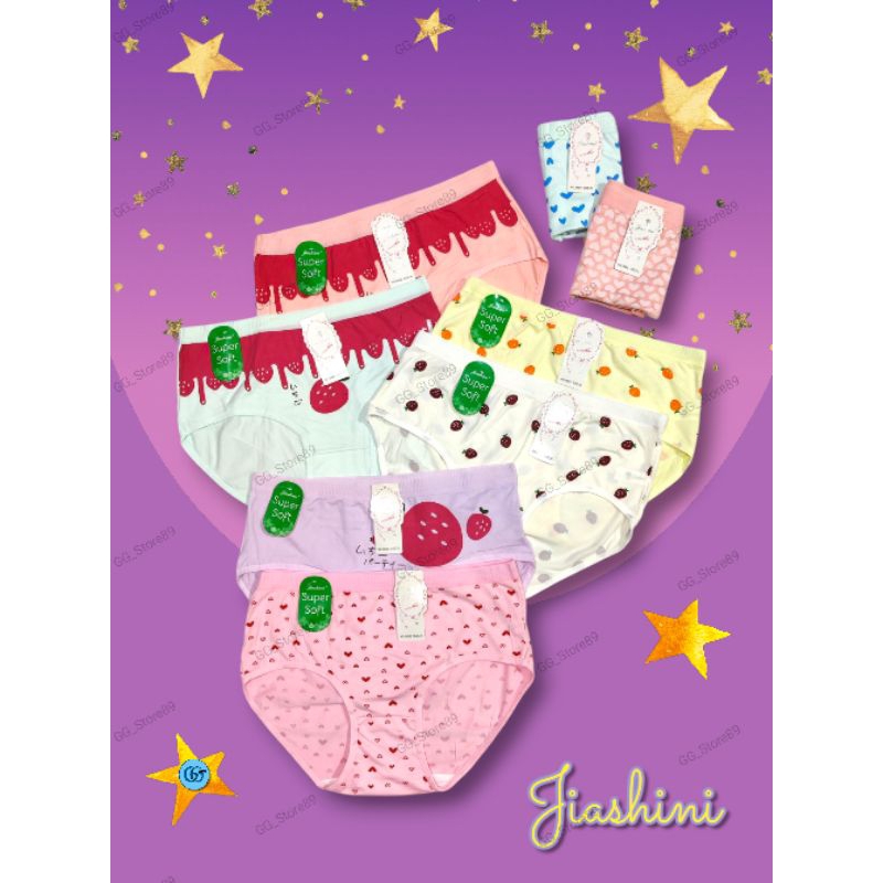Celana Dalam Anak Perempuan ABG Remaja / CD JIASHINI Anak Perempuan size M, L, XL ( ISI per BIJI )