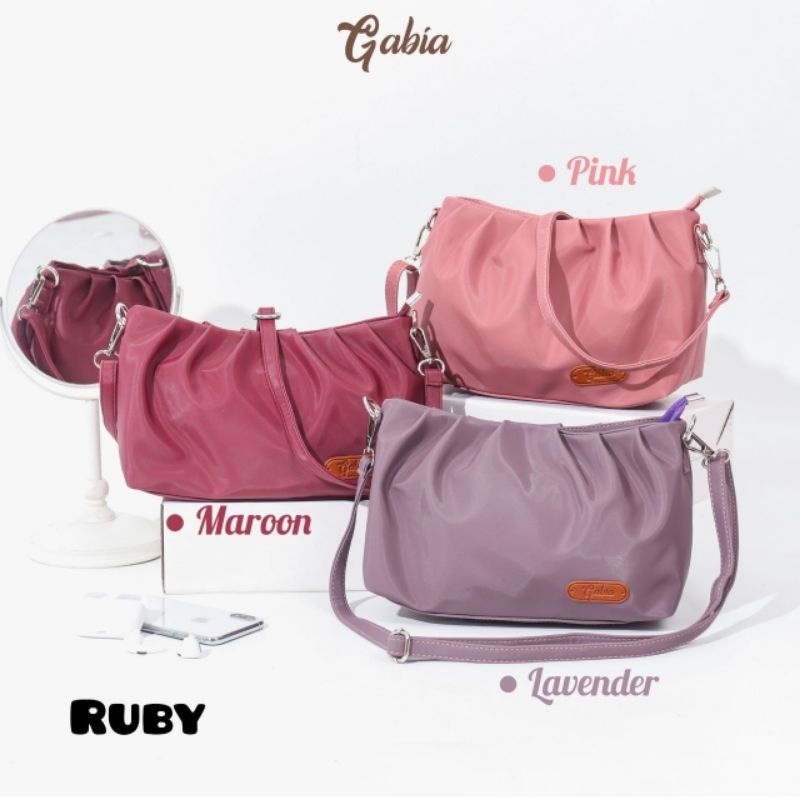 GRATIS HADIAH  RUBY BAG BY GABIA / TAS RUBY BY GABIA / TAS GABIA / TAS ANTI AIR