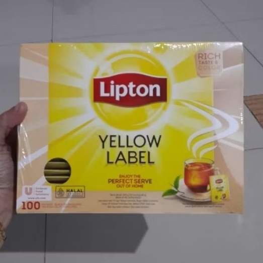 

Lipton Yellow Label Tea bag teh 100 sachets with Envelope
