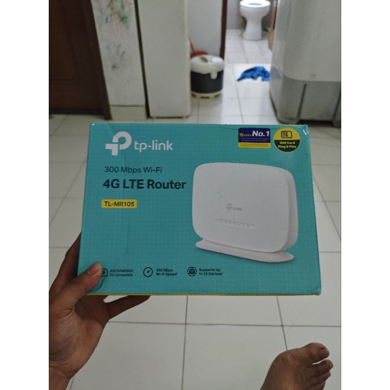 TP-LINK TL-MR105 4G Modem Wifi Router 300Mbps LTE All Operator SIM Card 3G orbit Telkomsel