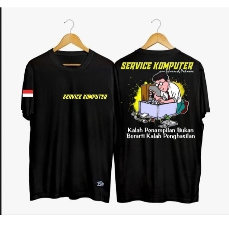 KAOS LENGAN PENDEK TEMA SERVIS KOMPUTER