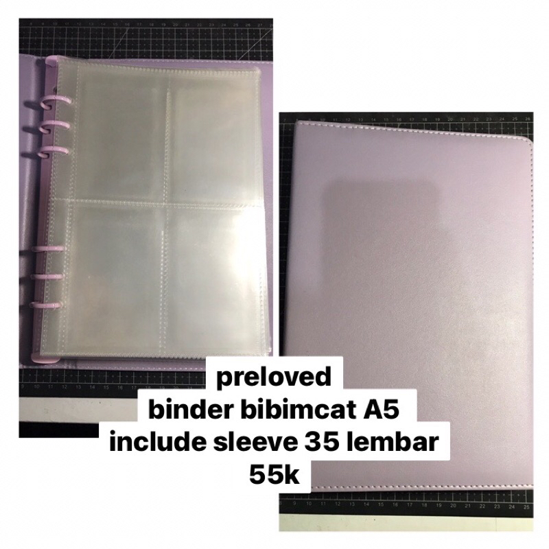

[READY LANGSUNG KIRIM] Preloved Binder Bibimcat A5 Include Sleeve 35 lembar 4p