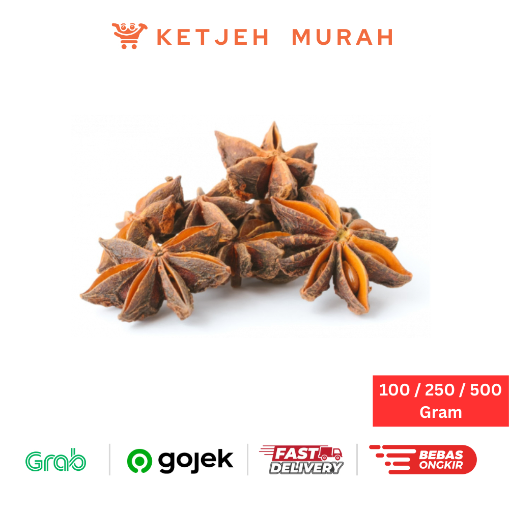 

Bunga Lawang, Bintang Delapan, Pue Kak, Star Anise Premium 100 Gram / 250 Gram / 500 Gram