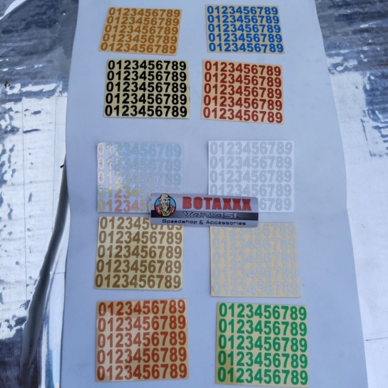 

STIKER CUTTING ANGKA SATU SET