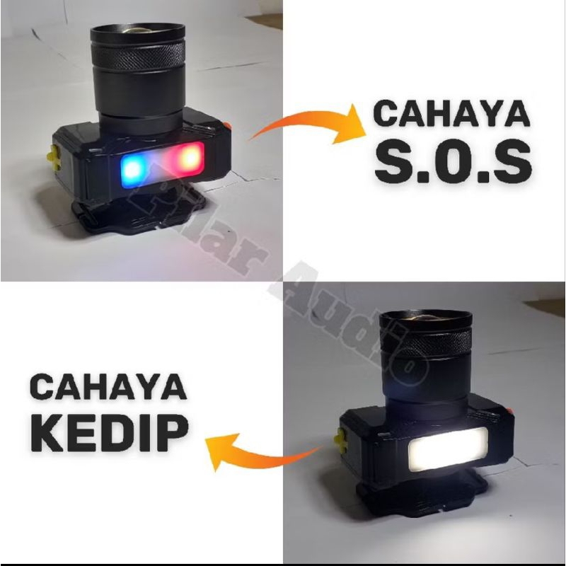 Deelion sunpro sl-9981 senter kepala zoom 250watt tahan hingga 50jam