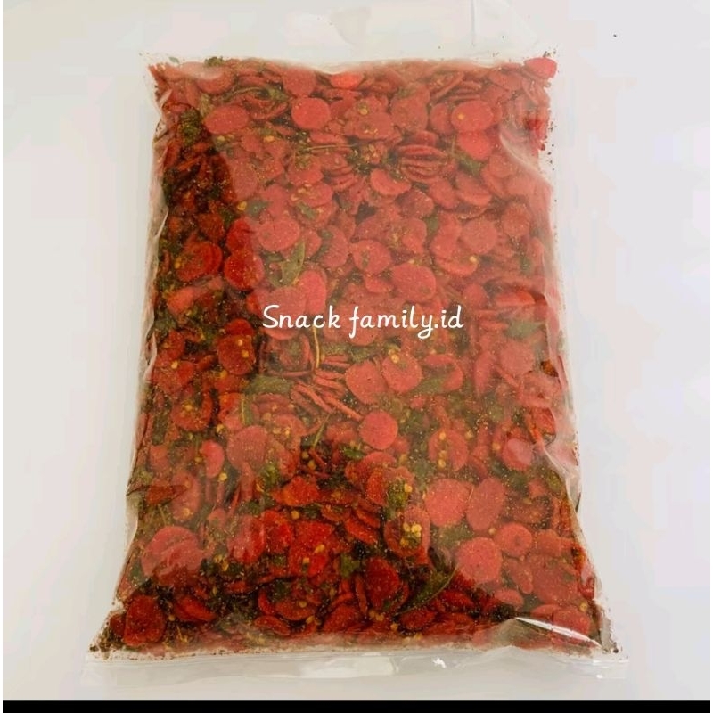 

Sosis goreng extra pedas daun jeruk bumbu melimpah gurih kriuk isi 1kg