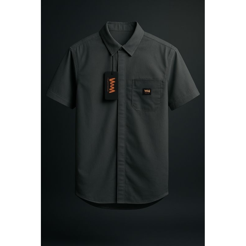 Kemeja Pria Lengan Pendek – Minimalist Streetwear Look