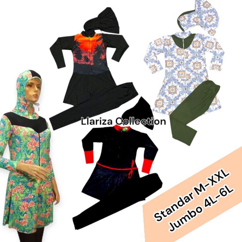 Baju Renang Wanita Muslimah Syar'i - Baju Renang Dewasa Wanita  - Baju Renang Muslimah Jumbo - Baju 