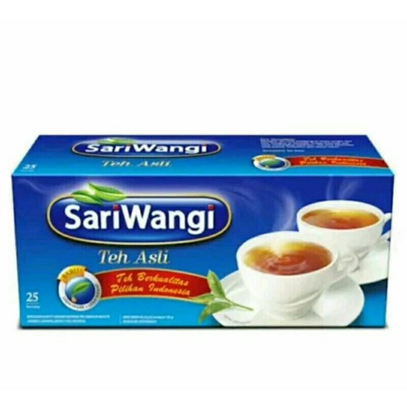 

Teh celup Sari wangi box isi 25 kantong