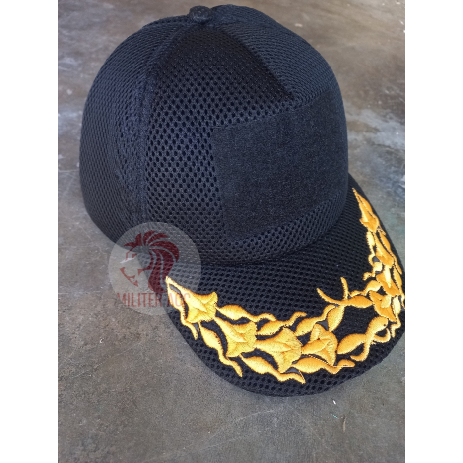 Topi Jaring Perwira Topi Lapangan Pamen MENWA Hitam