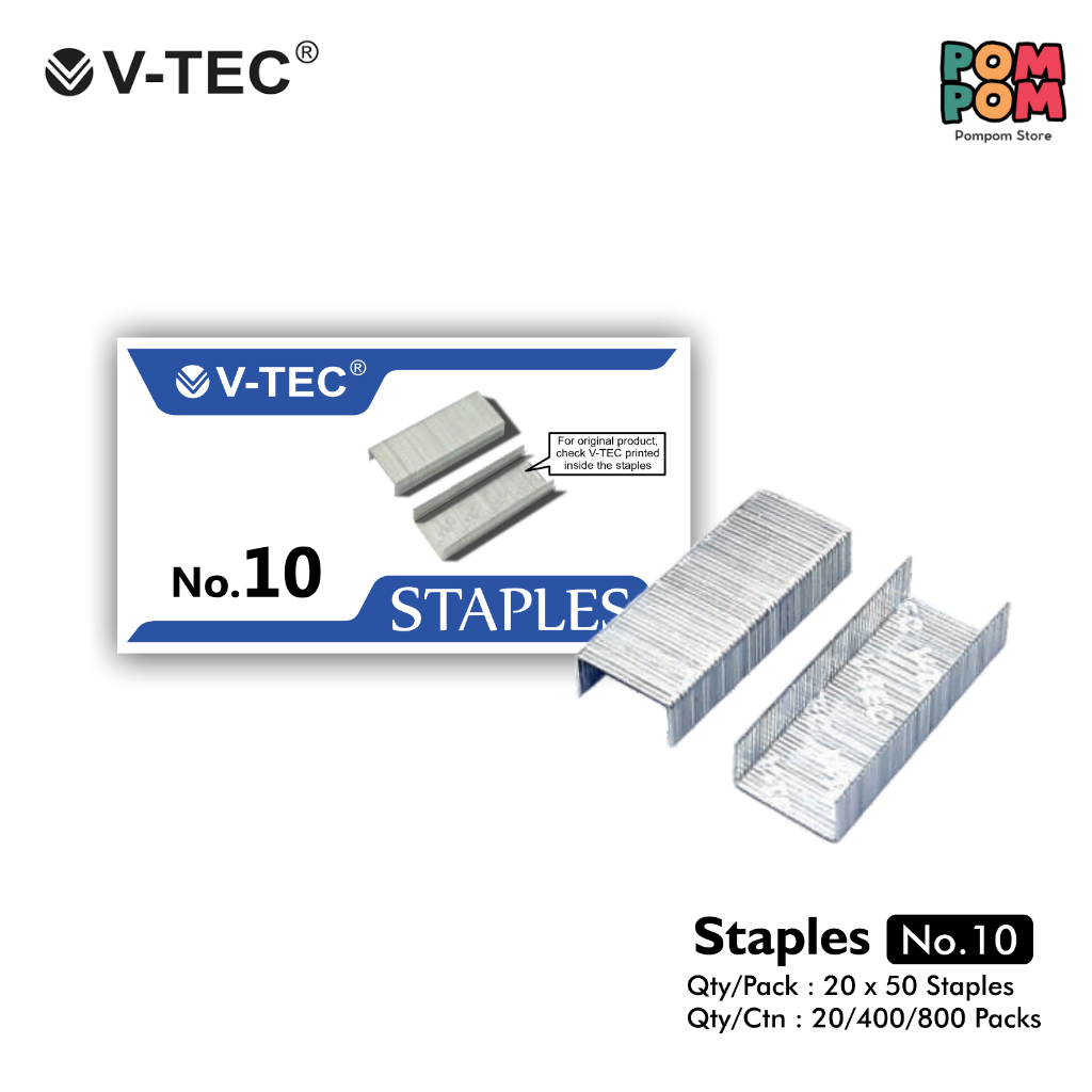

Isi Staples V-Tec No.10