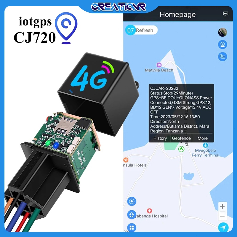 GPS CJ720-gps motor jarak jauh anti maling/gps tracker mobil/alat pelacak gps mini jarak jauh