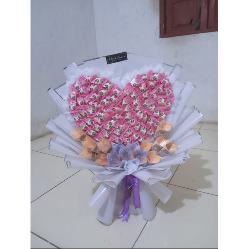 

buket permen yupi buket permen dan uang mainan