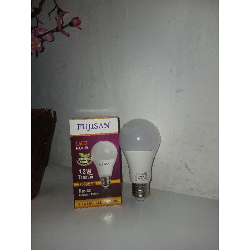 lampu fujisan led bulb aldi crown 12 watt