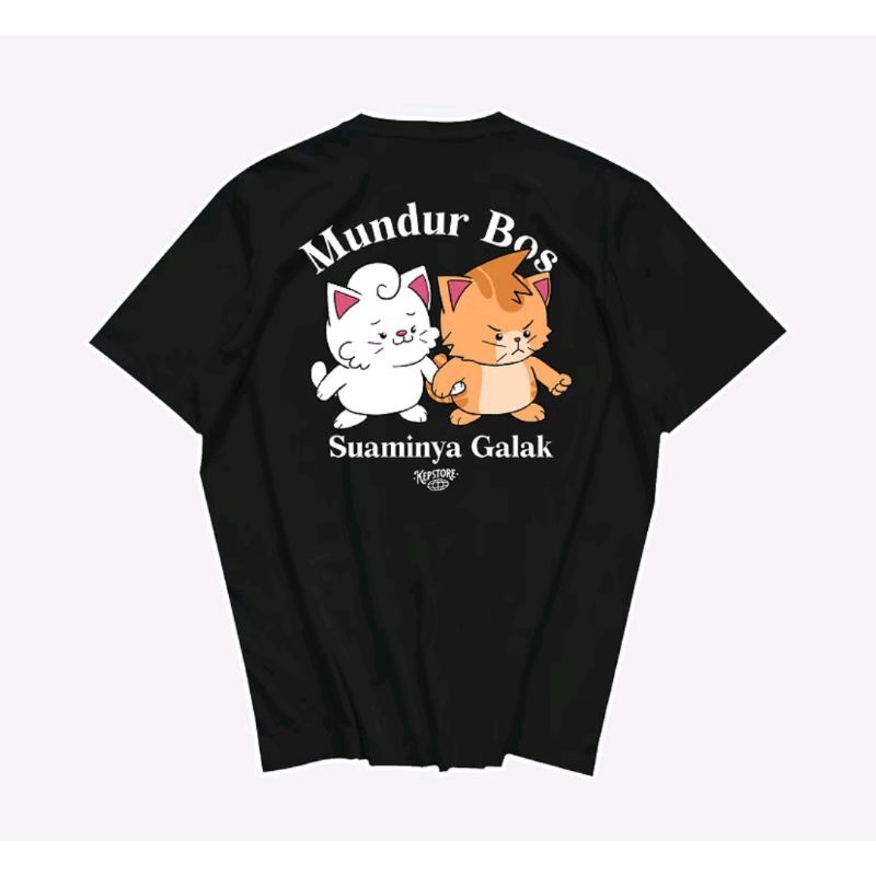 kaos tshrit mundur bos distro top peria wanita