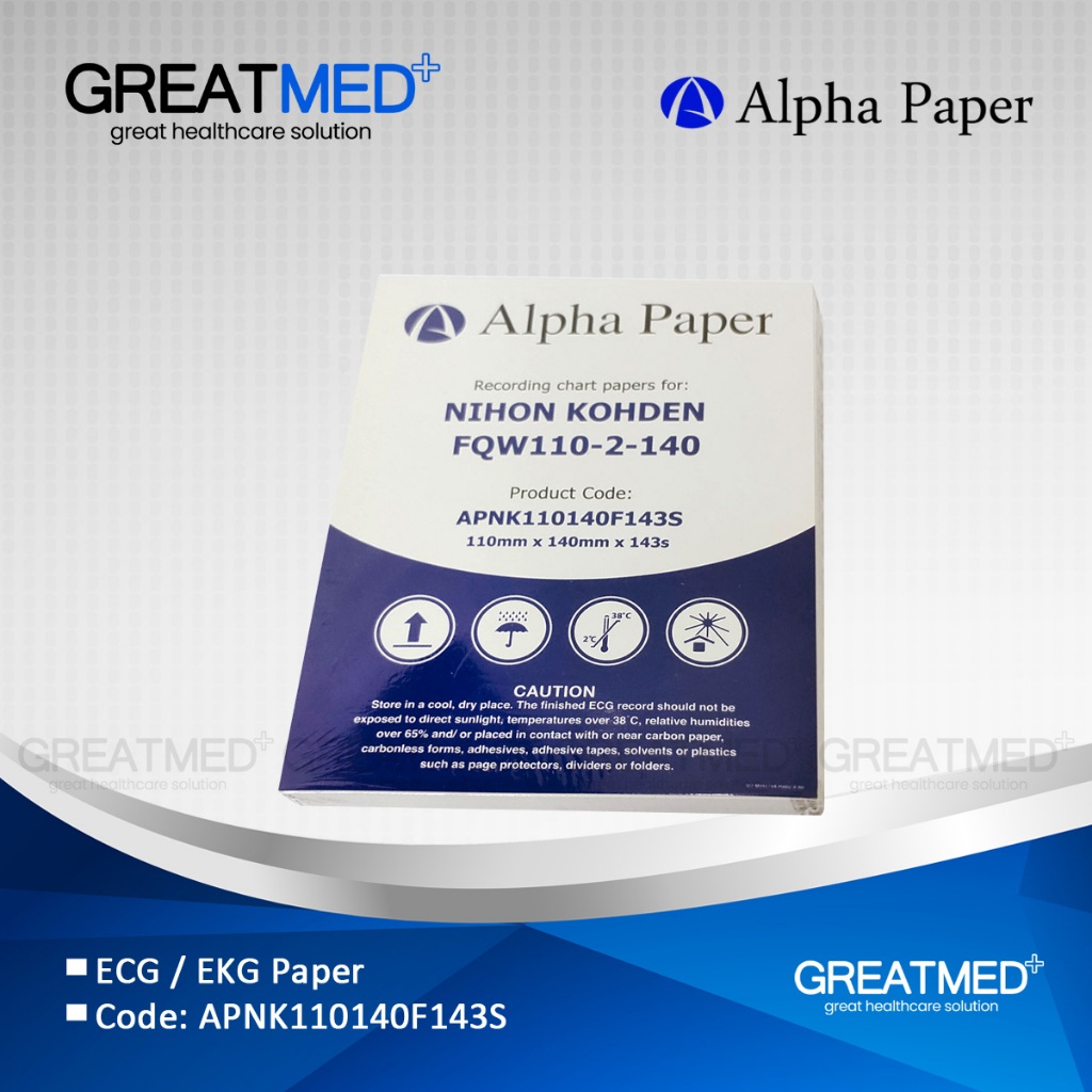 Kertas EKG | ECG | Thermal Paper| Nihon Kohden FQW110-2-140| 110x140mm