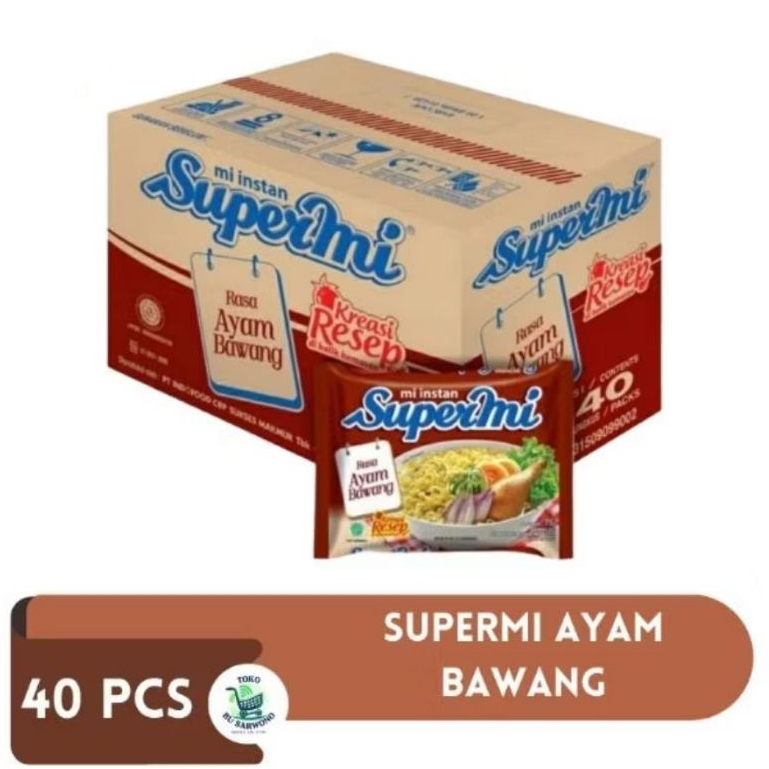 

SUPERMI AYAM BAWANG 1 DUS ISI 40PCS