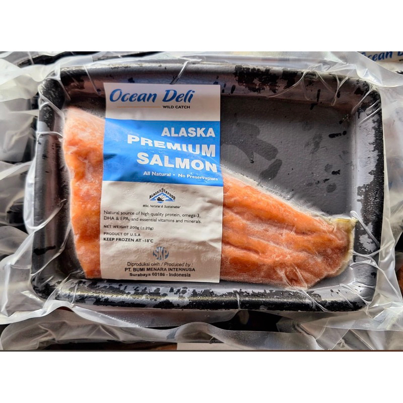 

DELI OCEAN “ ALASKA PREMIUM SALMON -+200 GRAM ( FROZEN ) “