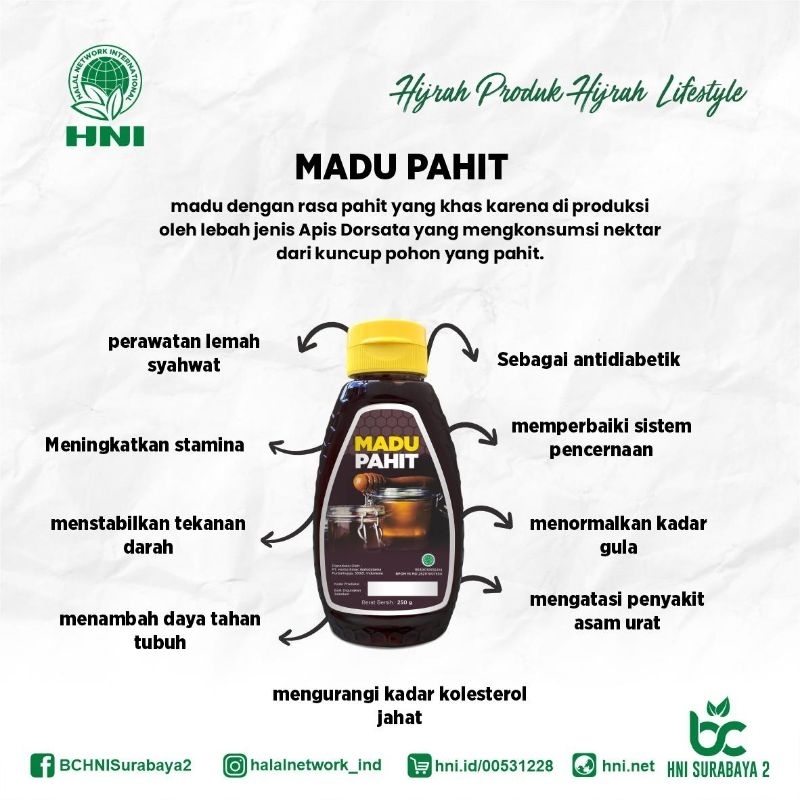 

Madu Habbat, Madu Multifora, Madu Pahit, Madu Kental, Madu Sapu Jagat