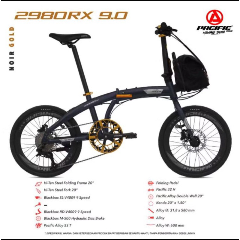 Sepeda lipat 20 Inch Folding 2980 RX 9.0